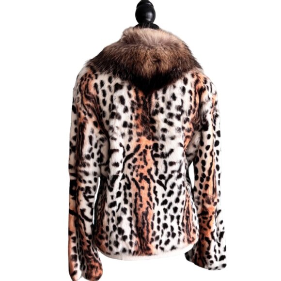GENUINE FOX FUR CHIC SHORT COAT - Picture 3 of 8